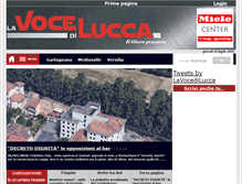 Tablet Screenshot of lavocedilucca.it